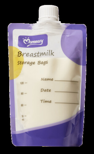 Momeasy 180ml * 12 pieces BPA Free Breast Milk Storage Bags With Connectors