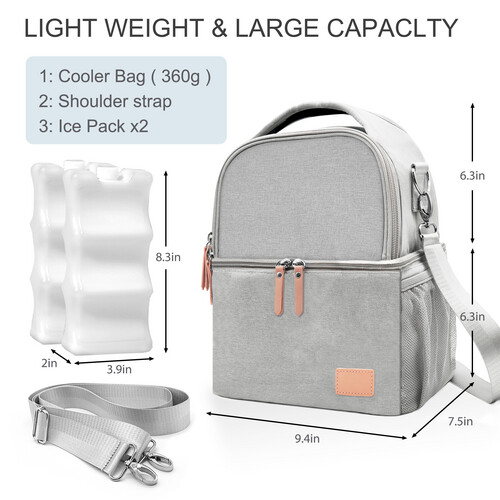 babybloom Multifunctional Breast Pump Bag grey