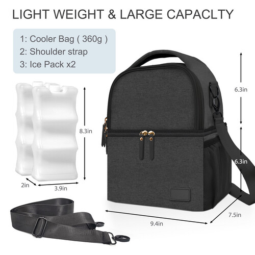 babybloom Multifunctional Breast Pump Bag black