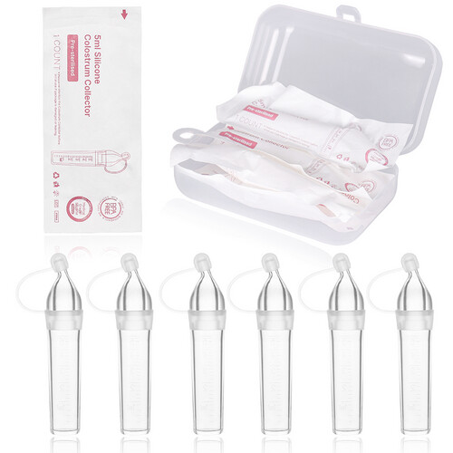 Bebefree Colostrum Collector Kit – 6pcs × 5ml – BPA-Free with Storage Case