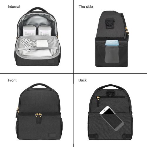 babybloom Multifunctional Breast Pump Bag black