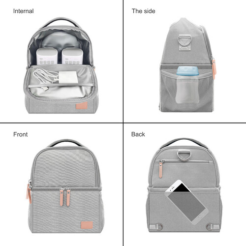 babybloom Multifunctional Breast Pump Bag grey