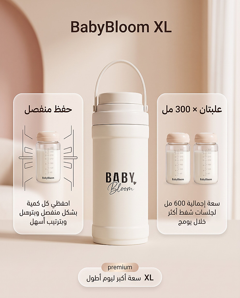 BabyBloom XL Travel Breast Milk Cooler –1.5L
