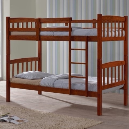 سرير طابقين خشب كامل AF 5005 BLACK / MAS D OAK