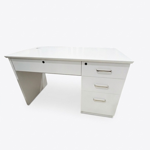 مكتب دراسي 60*120 سم مع درج 3KM06 1200 R WHITE
