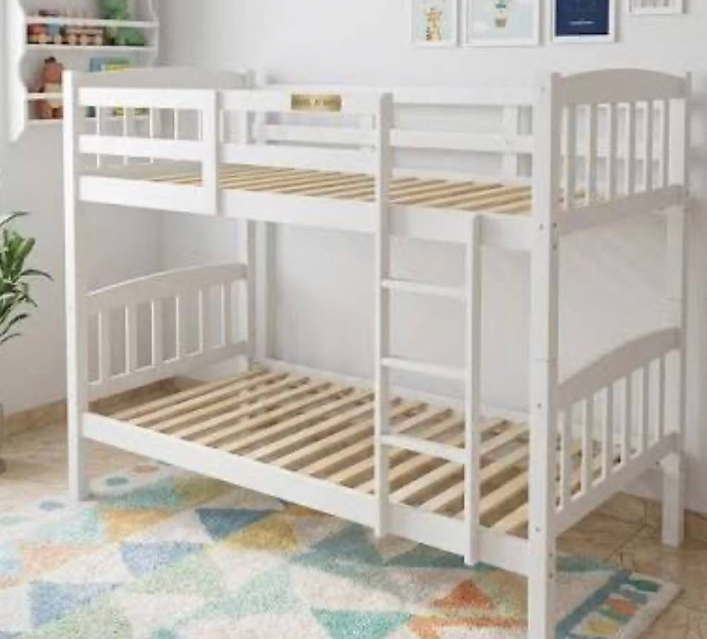 سرير طابقين خشب كامل AF 5005 WHITE