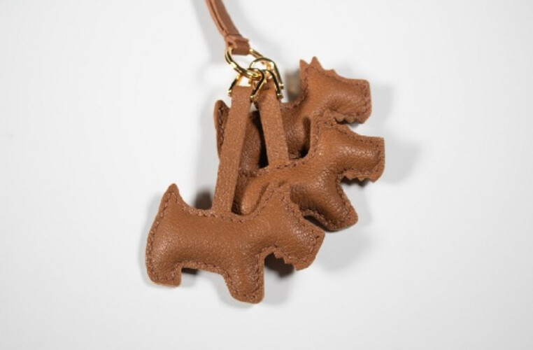 TRIPLE SCHNAUZER CHARM- BROWN