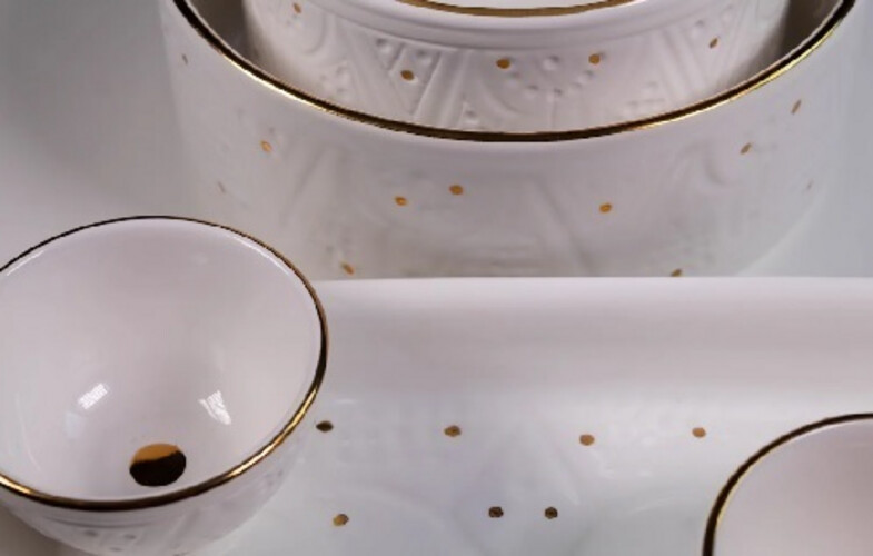 ROYAL WHITE MOROCCAN POTTERY POTS SET
