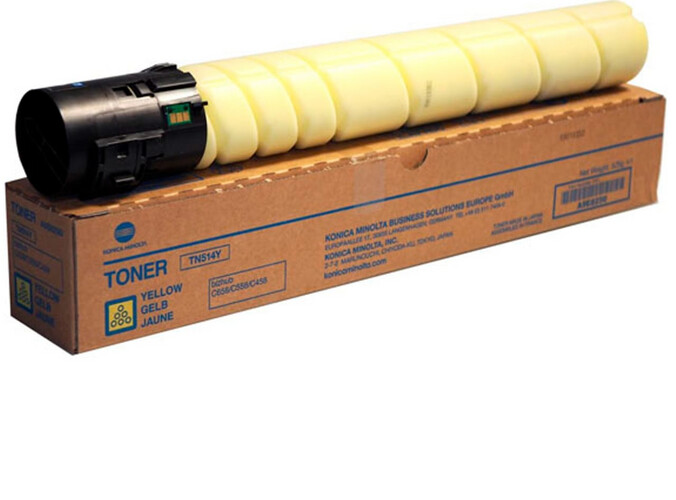 حبر ليزر أصفر بديل  Bizhub C458 Bizhub C558 Bizhub C658 TN-514