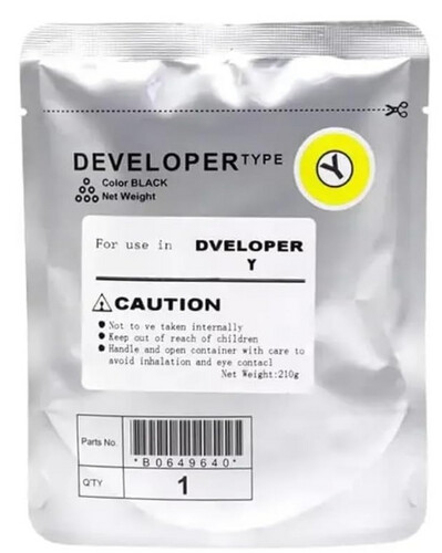 بودرة ديفلوبر أصفر  بديلة BH C258-C308-C368-C458-C558-C658