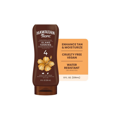Hawaiian Tropic Island Tanning Sunscreen Lotion - 236 ml
