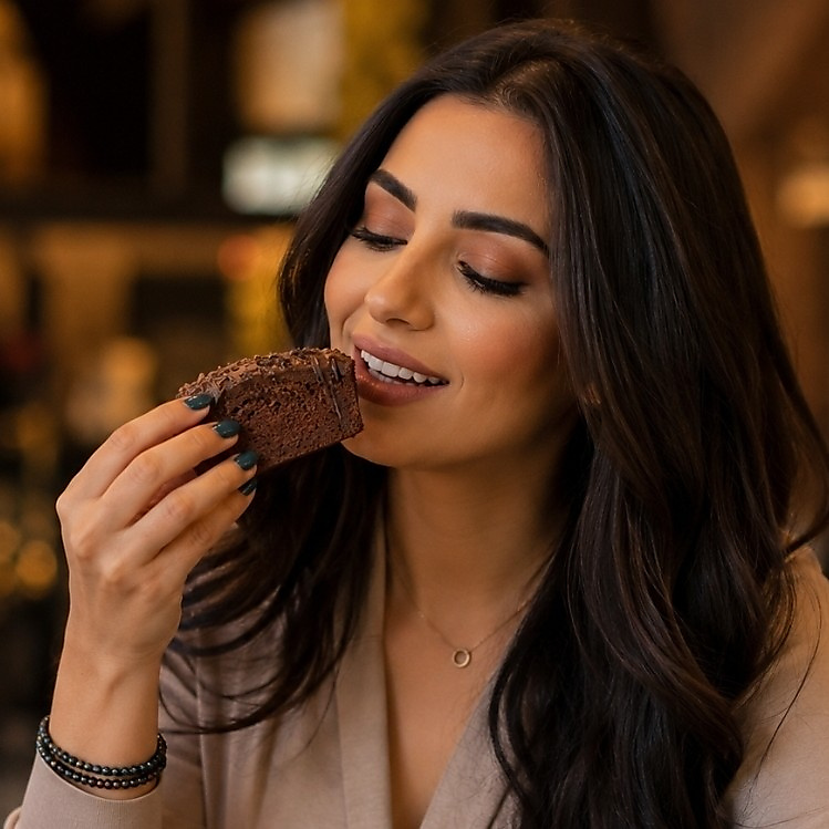 كيكة شاي بالكاكاو خالية من السكر المضاف