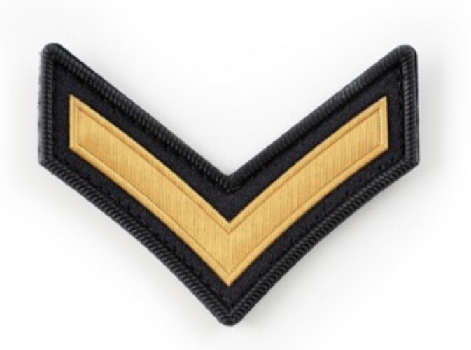 ‏LANCE CORPORAL - ARMY + ASSEMBLY GUARD - YELLOW