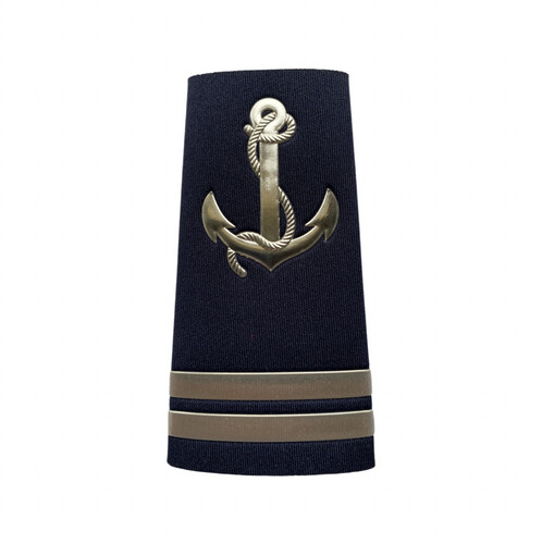‏NAVY CENSORSHIP EPAULETTES - BOAT CAPTAIN - TWO THREADS