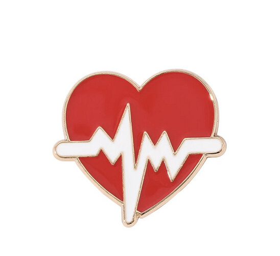 ‏HEART PIN - SMALL
