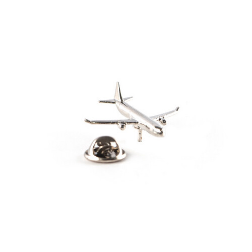 ‏AIRPLANE PIN - SILVER