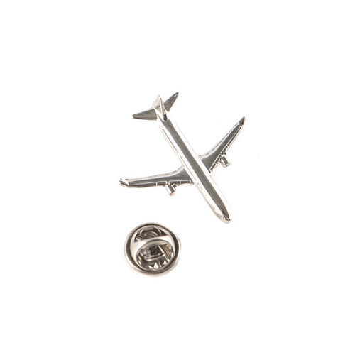 ‏AIRPLANE PIN - SILVER