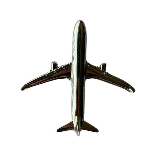 ‏AIRPLANE PIN - SILVER