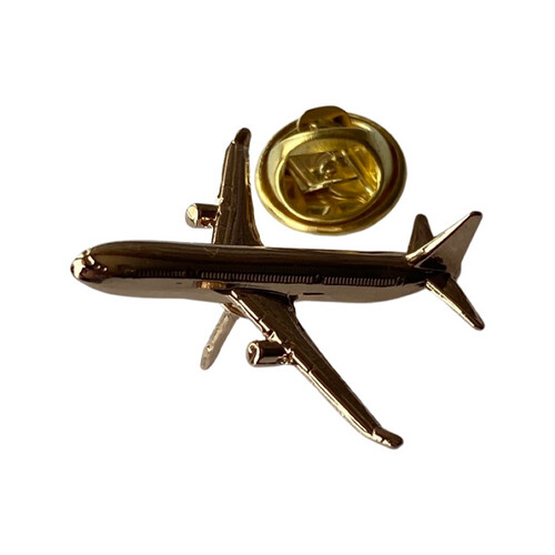 ‏AIRPLANE PIN - GOLD