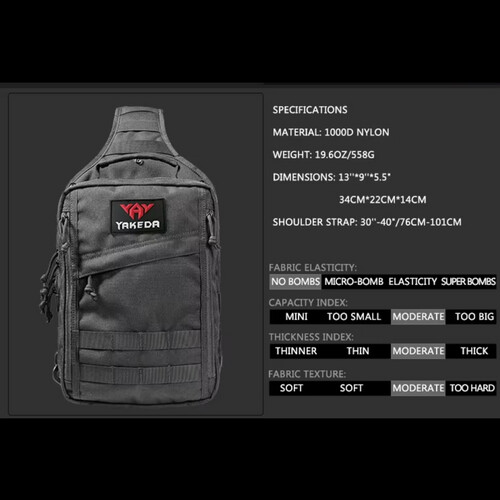 حقيبة ظهر تاكتيكال - أسود  25 - 30 لتر