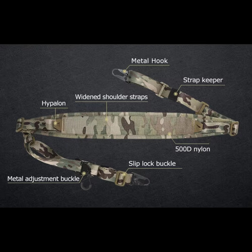 حمالة بندقية تاكتيكال - أسود