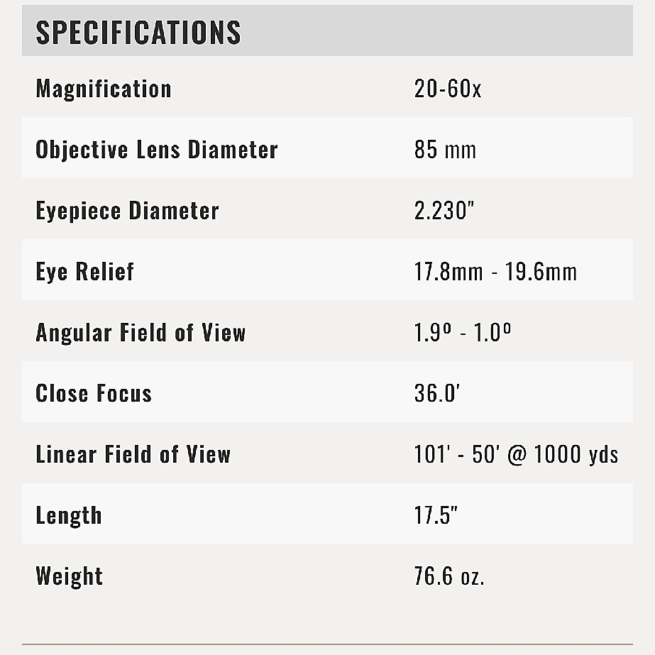 Vortex Viper HD20-60x85 (Angled)