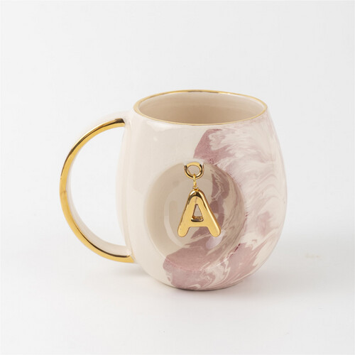 Letter Mug - pink