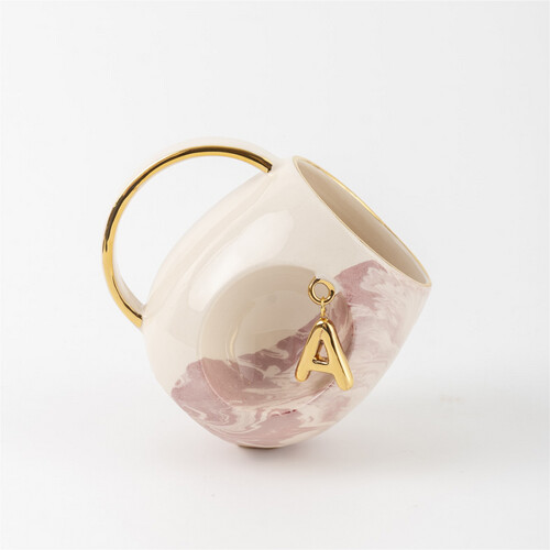Letter Mug - pink