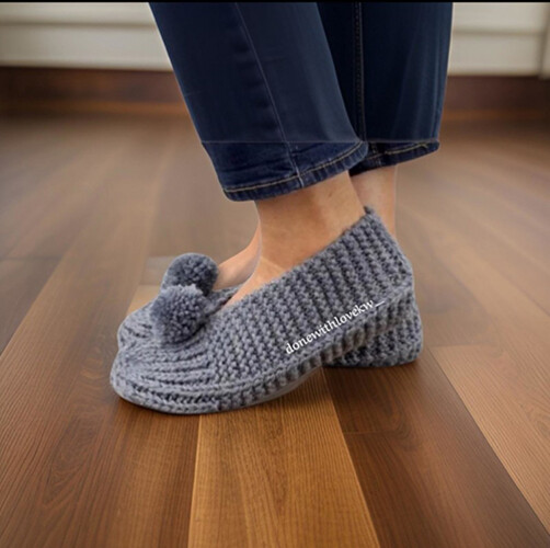 Handmade Knitted Home Shoes