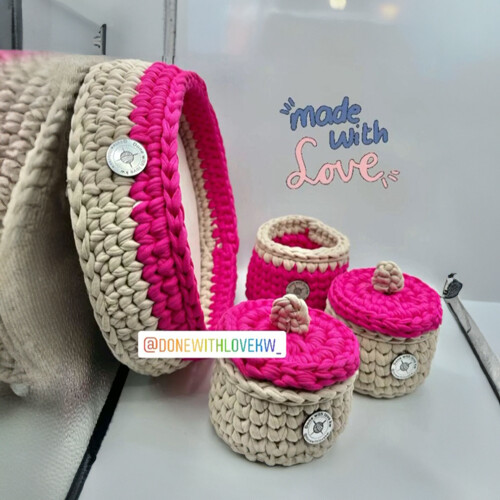 Handmade Crochet Tray For Ramadan
