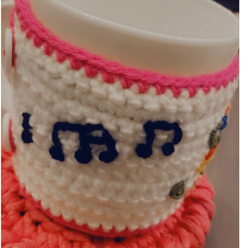 Crochet tray set for occasions