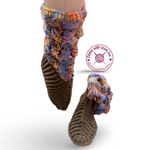 Home crochet boots