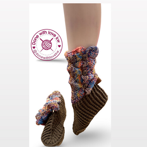 Home crochet boots