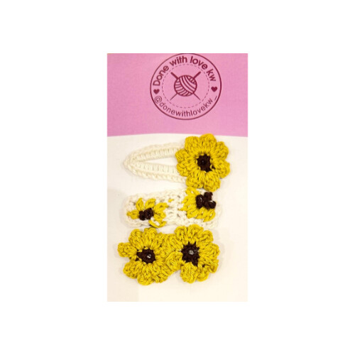 Sunflower hair clips