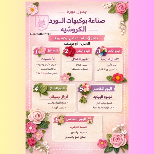 Advanced Crochet Flower Bouquet Making Course 💐