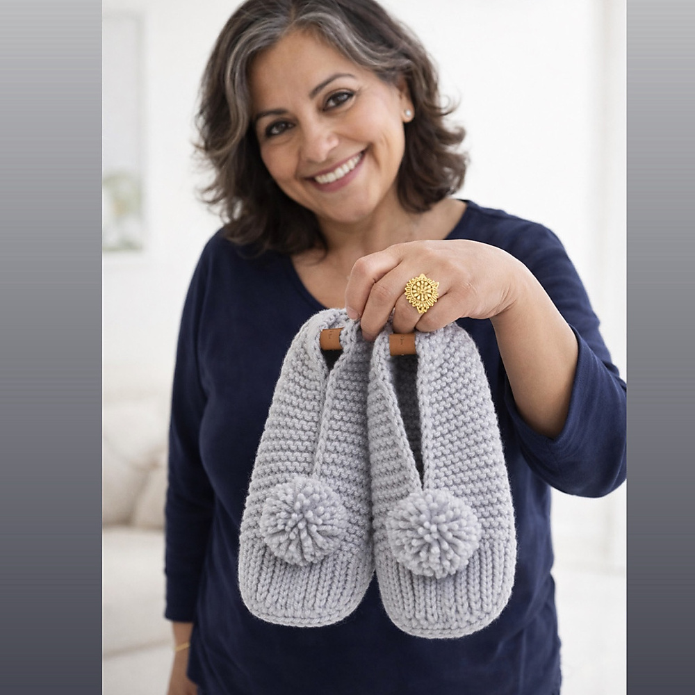 Handmade Knitted Home Shoes