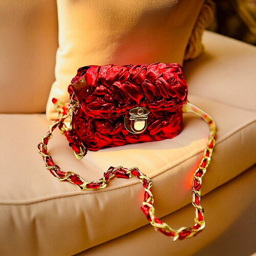 Puff Stitch Occasion Bag