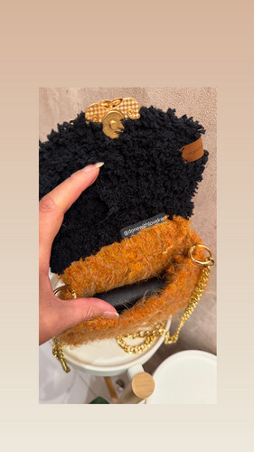 Winter faux fur bag