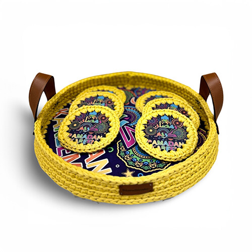 Handmade Crochet Trays For Ramadan