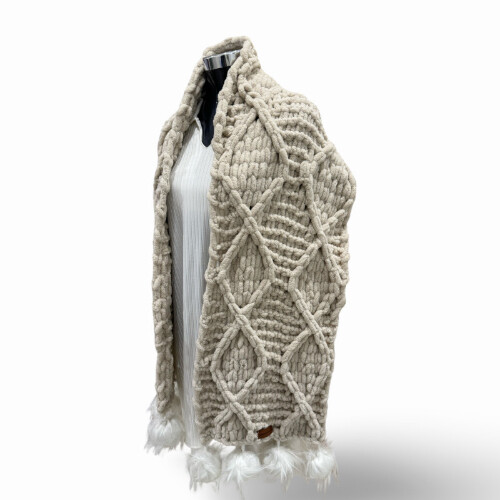 Long warm shawl