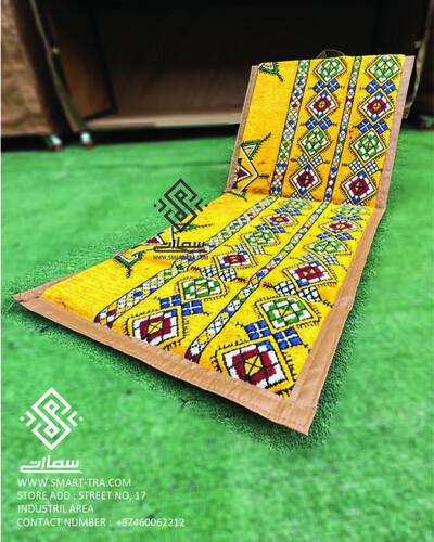 كرسي شعبي مفرد - نجمه ديالا أصفر