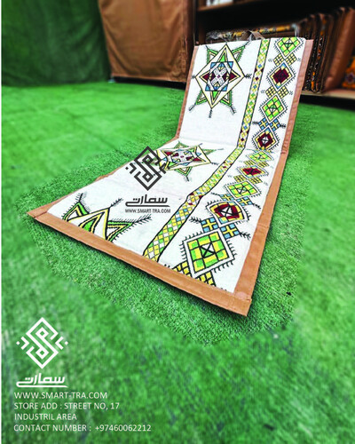 كرسي شعبي مفرد -  نجمه ديالا أبيض