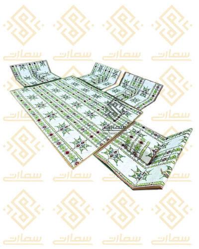 طقم جلسه شعبيه - نجمة ديالا أبيض - كبير