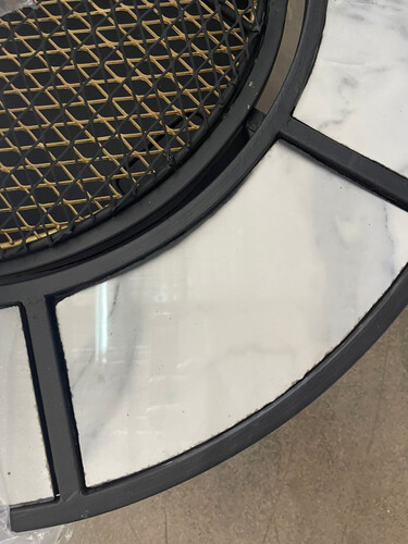 مشب نار دائري سراميك - كبير