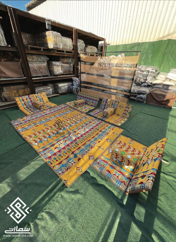 طقم جلسه شعبيه - عسيري أصفر