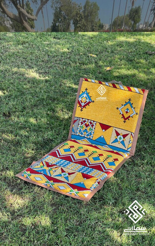 كرسي مفرد عسيري - أصفر