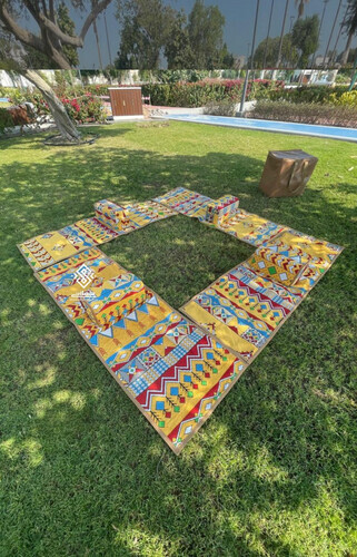 اطقم مدات مع شنطة - عسيري أصفر