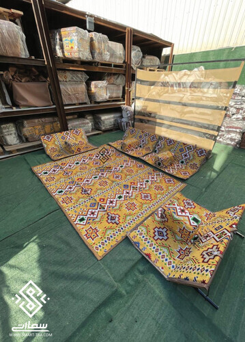 طقم جلسه شعبيه - أصفر