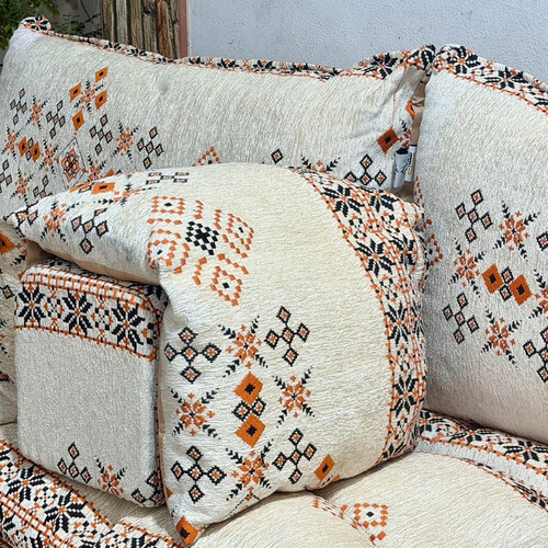 جلسه عربيه ـ تطريز برتقالي