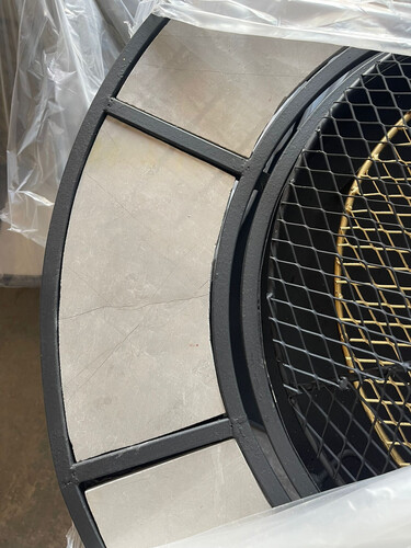 مشب نار دائري سراميك - كبير